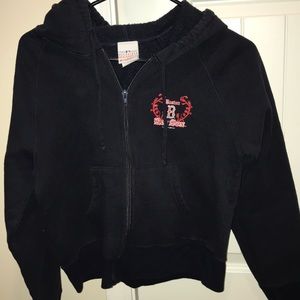 Navy blue Boston Red Sox zip up hoodie